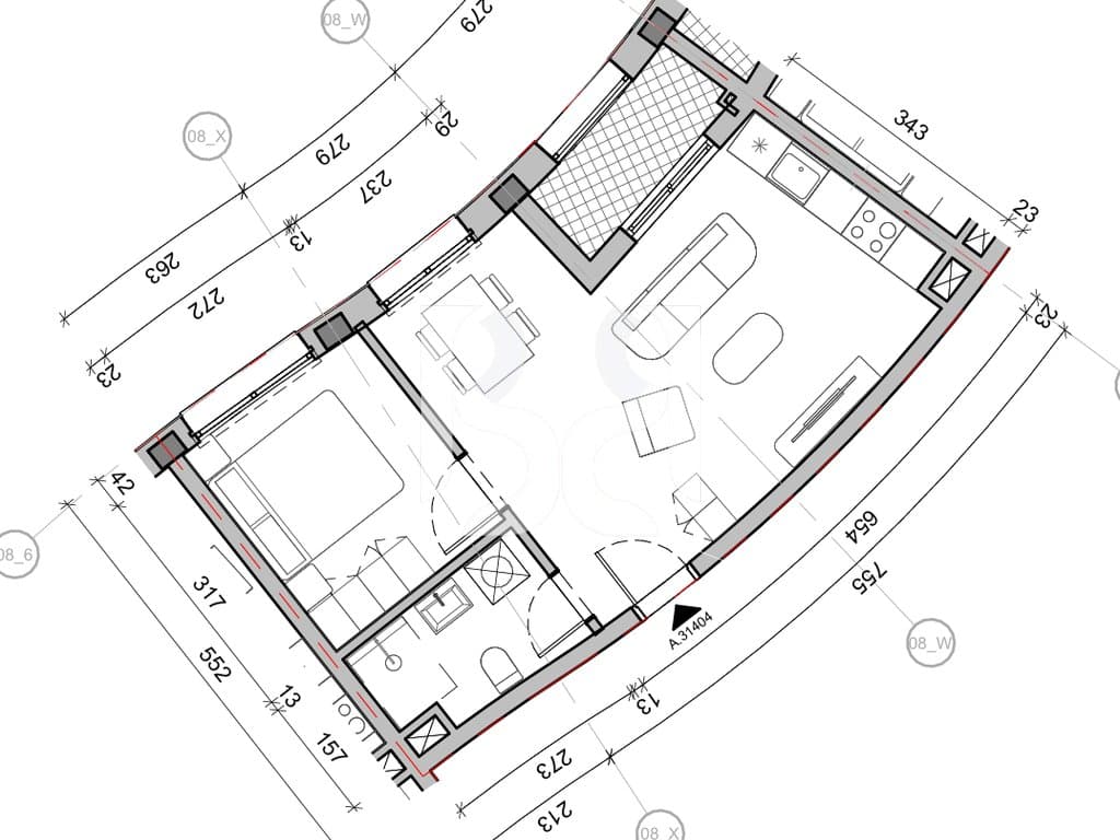 SHITET APARTAMENT 1+1 NE REZIDENCA BALLADA LIQENI I FARKES 2