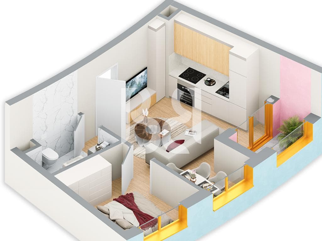 SHITET APARTAMENT 1+1 NE REZIDENCA BALLADA LIQENI I FARKES 3