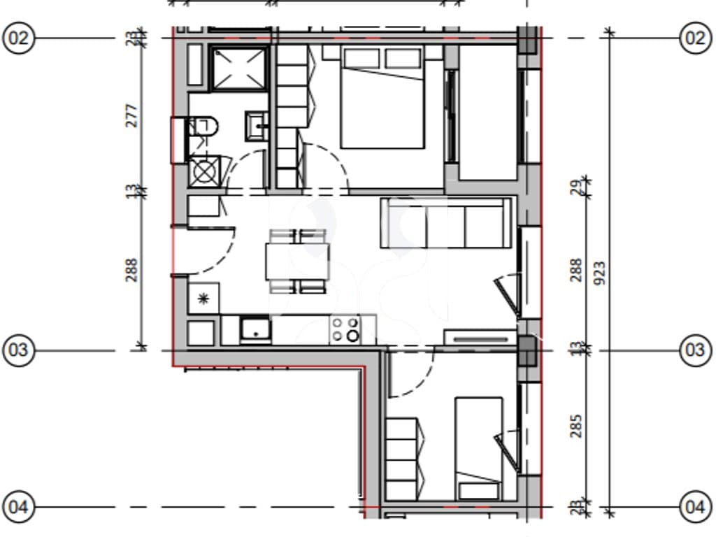 Apartament 2+1 në shitje në Nokia Residence Rezidencë e re nga Kontakt Ali Demi Tiranë Mundësi blerjeje me kredi deri në 80% 2