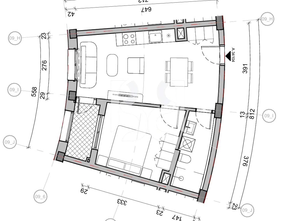 SHITET APARTAMENT 1+1 NE REZIDENCA BALLADA LIQENI I FARKES 3
