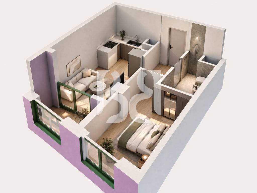 APARTAMENT 1+1 PER SHITJE NE NAYA RESIDENCE(MUND TE BLIHET ME KREDI) 2