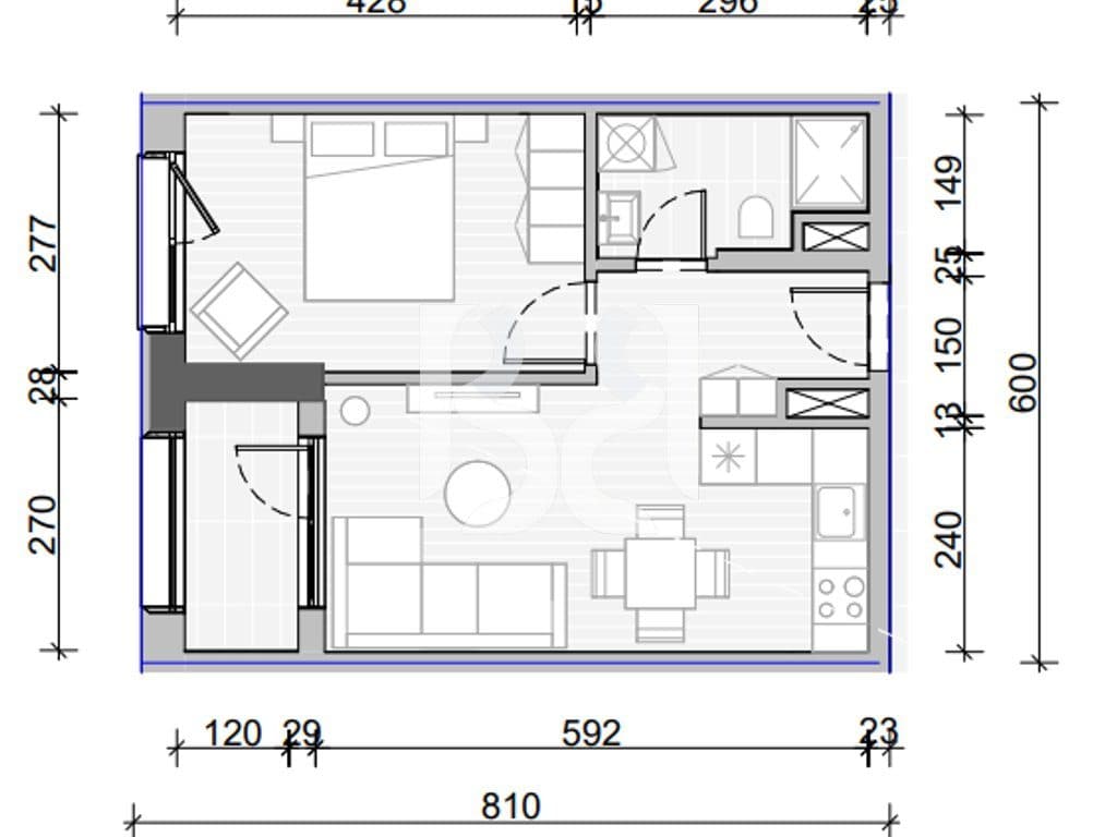 APARTAMENT 1+1 PER SHITJE NE NAYA RESIDENCE 4