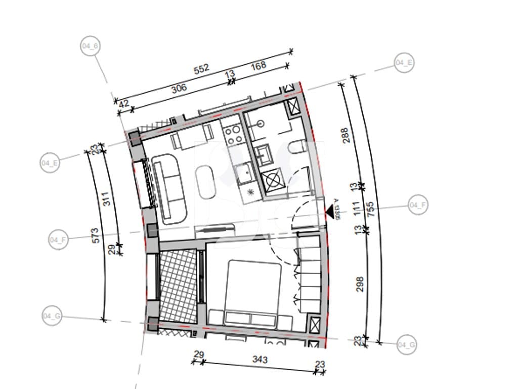 SHITET ME KREDI DERI NE 80% APARTAMENT 1+1 TEK REZIDENCA BALLADA LIQENI I FARKES, TIRANE 2