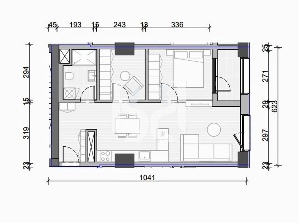 🏡 Apartament 1+1 për Shitje në Naya Residence | 75.8 m² | Kati 17 | Orientimi Lindje 4