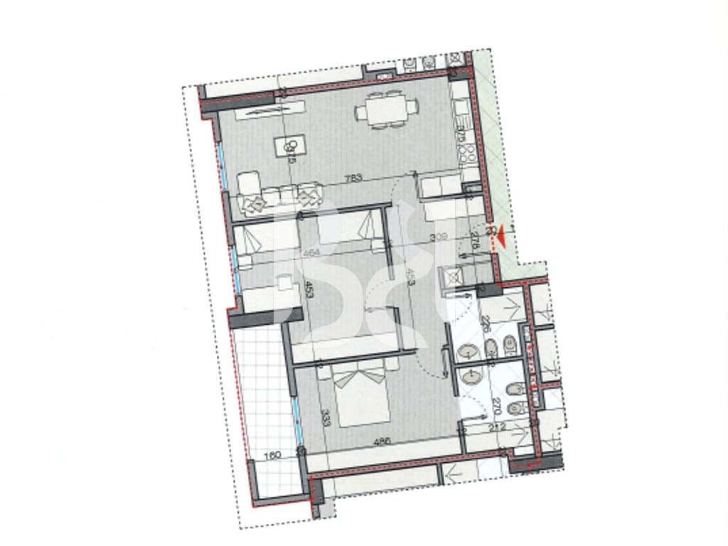 APARTAMENT 2+1 NE SHITJE PASKUQAN* 1