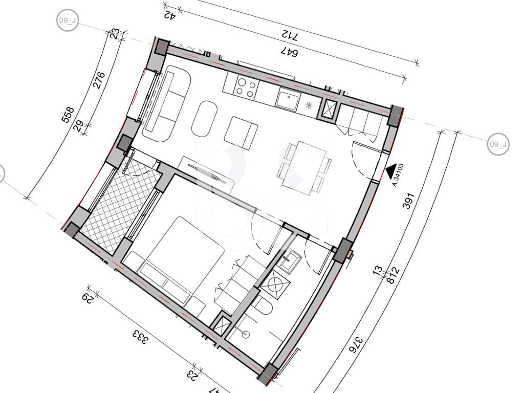 SHITET APARTAMENT 1+1 NE REZIDENCA BALLADA LIQENI I FARKES 3