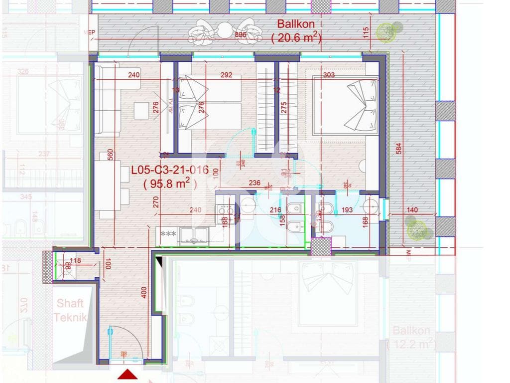 SHITET APARTAMENT 2+1+2 TEK MANHATTAN RESIDENCE DON BOSKO 3