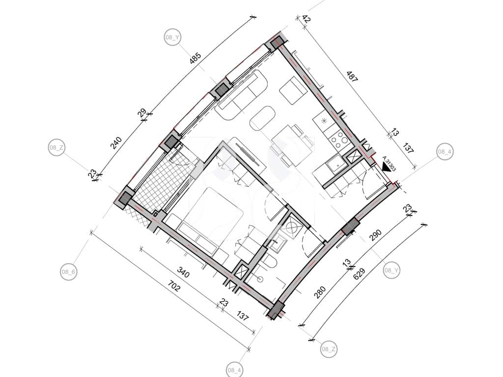 SHITET APARTAMENT 1+1 NE REZIDENCA BALLADA LIQENI I FARKES 3