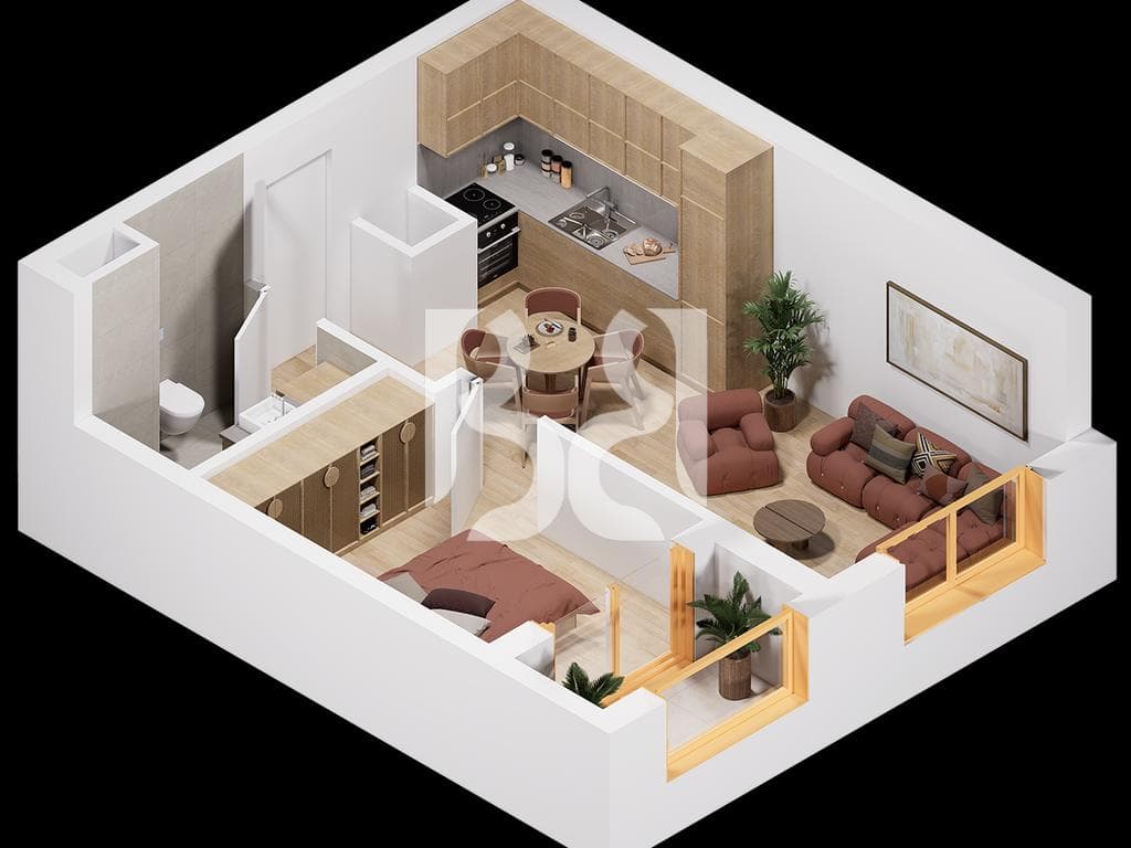 APARTAMENT 1+1 PER SHITJE NE PASKONE RESIDENCE 3
