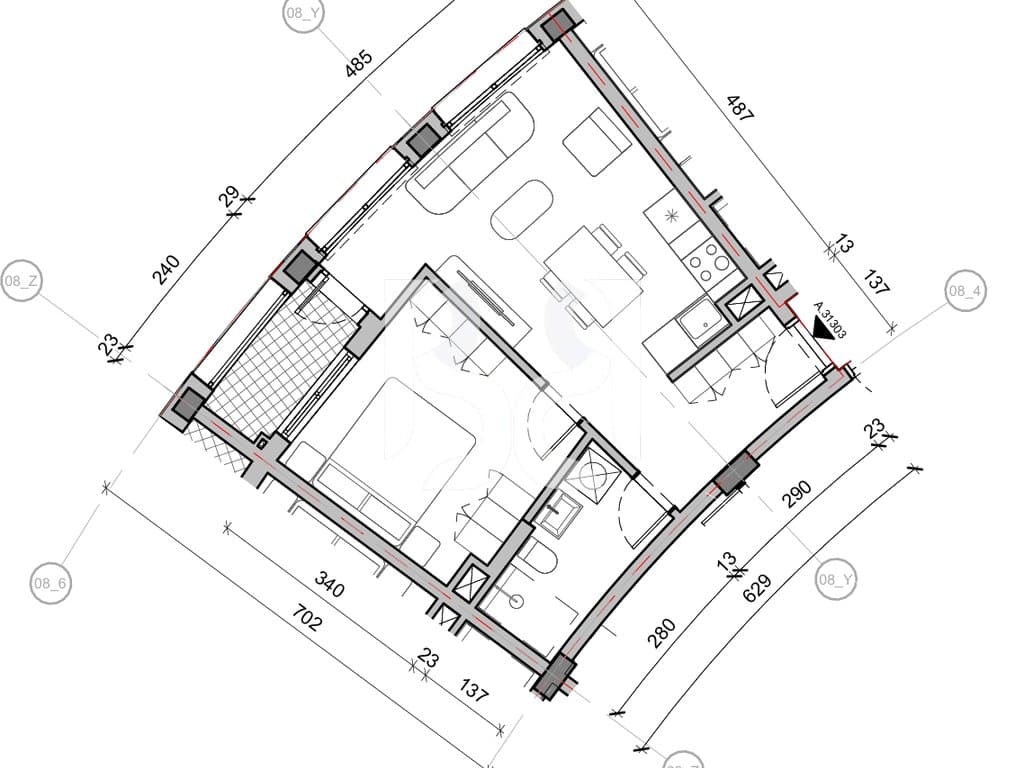 SHITET APARTAMENT 1+1 NE REZIDENCA BALLADA LIQENI I FARKES 3