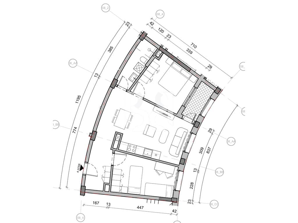 SHITET APARTAMENT 2+1 NE REZIDENCA BALLADA LIQENI I FARKES 3