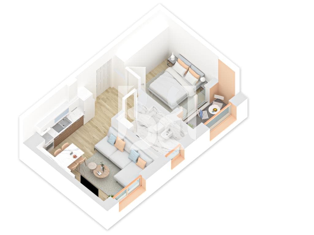SHITET APARTAMENT 1+1 REZIDENCA KADIU (ME KREDI) 2