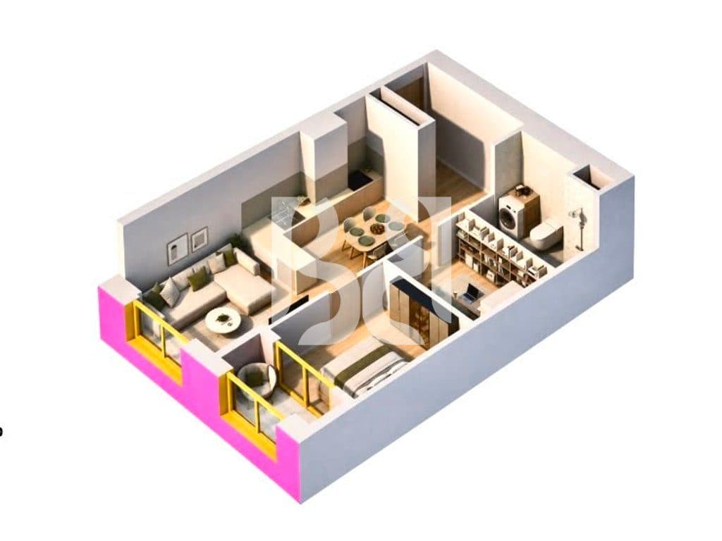 🏡 Apartament 1+1 për Shitje në Naya Residence | 75.8 m² | Kati 17 | Orientimi Lindje 3