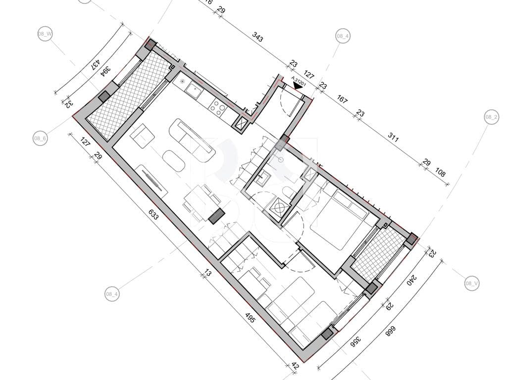 SHITET APARTAMENT 2+1 NE REZIDENCA BALLADA LIQENI I FARKES 3