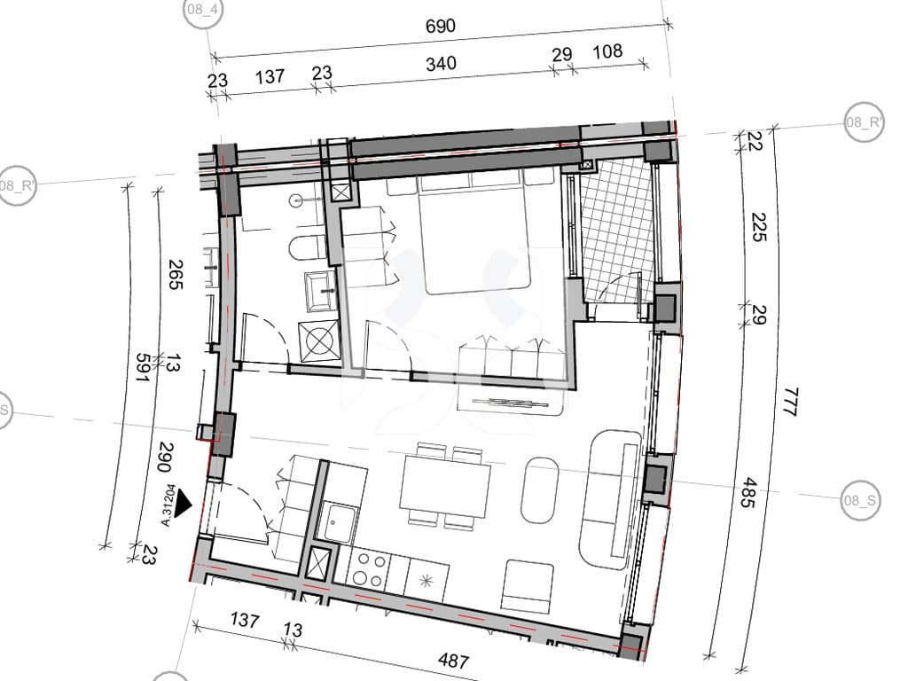 SHITET APARTAMENT 1+1 NE REZIDENCA BALLADA LIQENI I FARKES 3