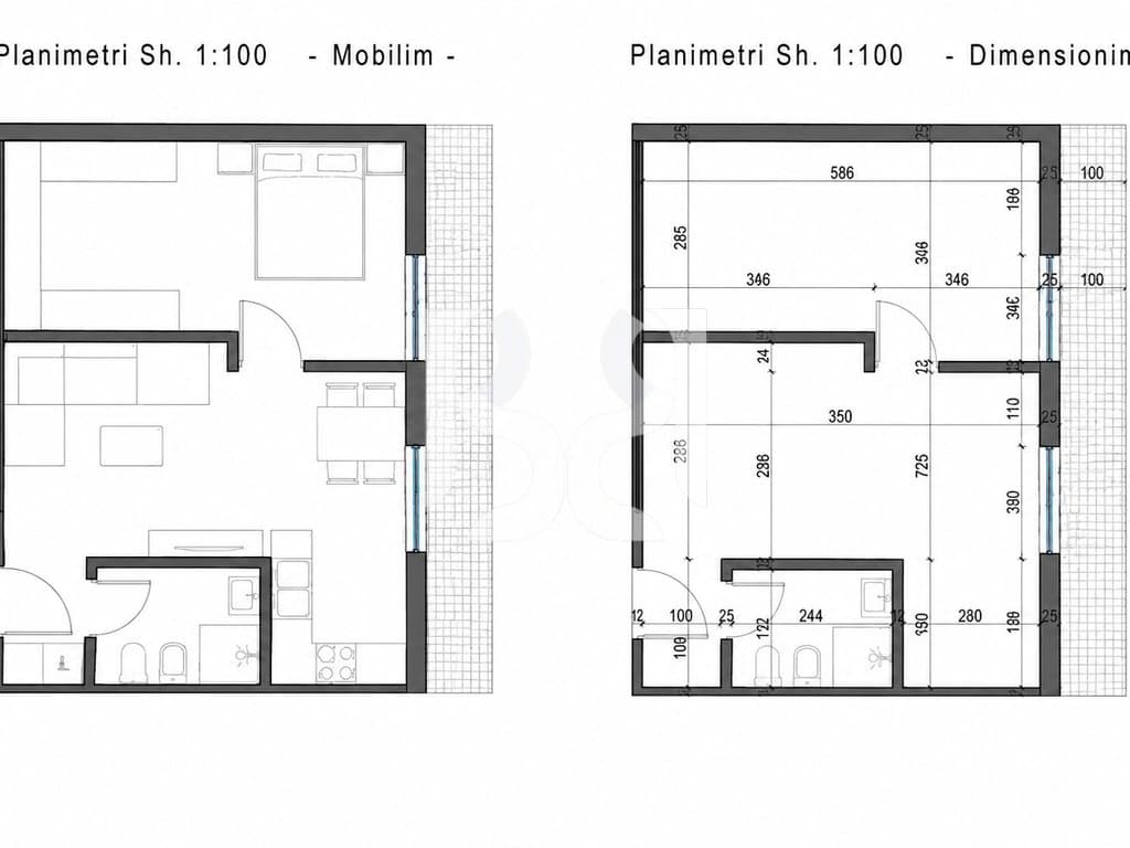 SHITET APARTAMENT 1+1+VERANDE NE GOLEM* 3