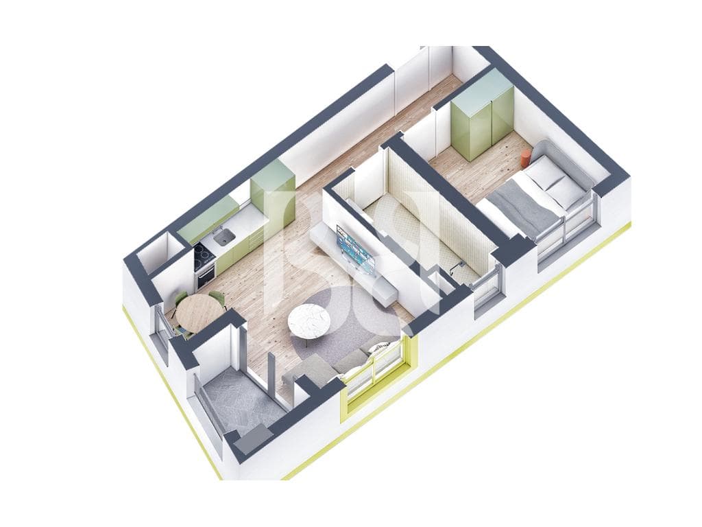 APARTAMENT 1+1 PER SHITJE REZIDENCA KAIMI 3