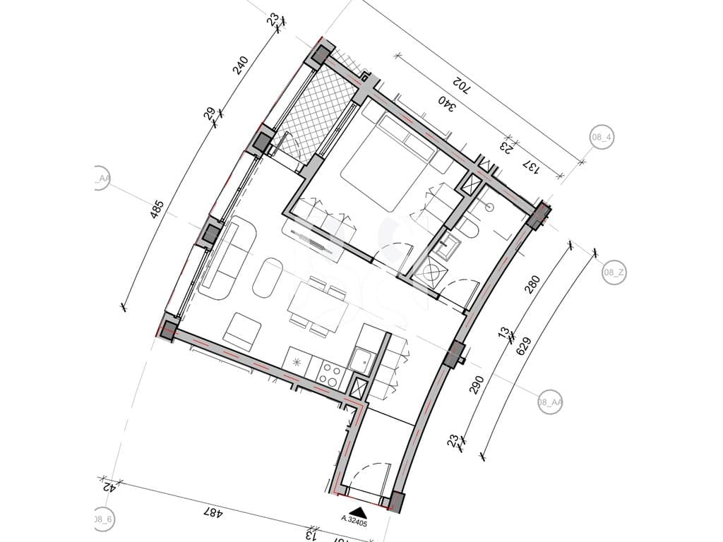 SHITET APARTAMENT 1+1 NE REZIDENCA BALLADA LIQENI I FARKES 3