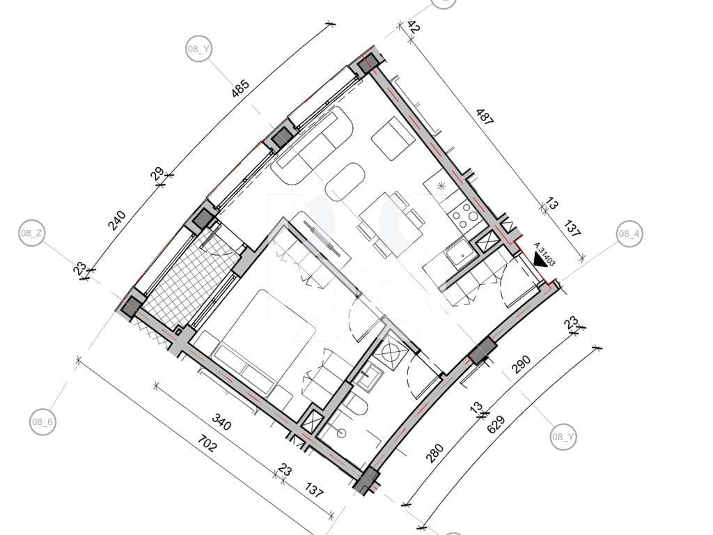 SHITET APARTAMENT 1+1 NE REZIDENCA BALLADA LIQENI I FARKES 3