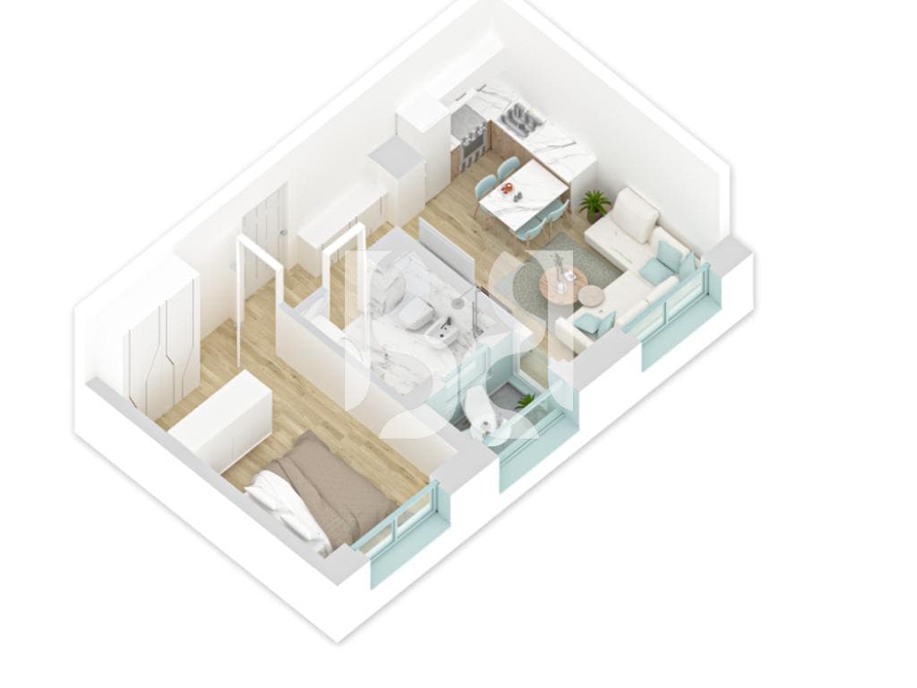 SHITET APARTAMENT 1+1 REZIDENCA KADIU (ME KREDI) 2