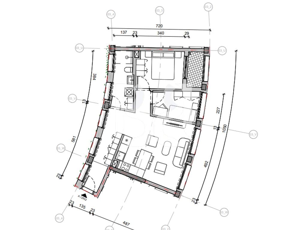 SHITET ME KREDI DERI NE 80% APARTAMENT 2+1 TEK REZIDENCA BALLADA LIQENI I FARKES, TIRANE 2