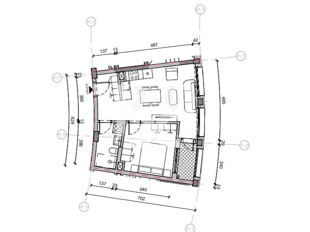 SHITET ME KREDI DERI NE 80% APARTAMENT 2+1 NE REZIDENCA BALLADA LIQENI I FARKES 4