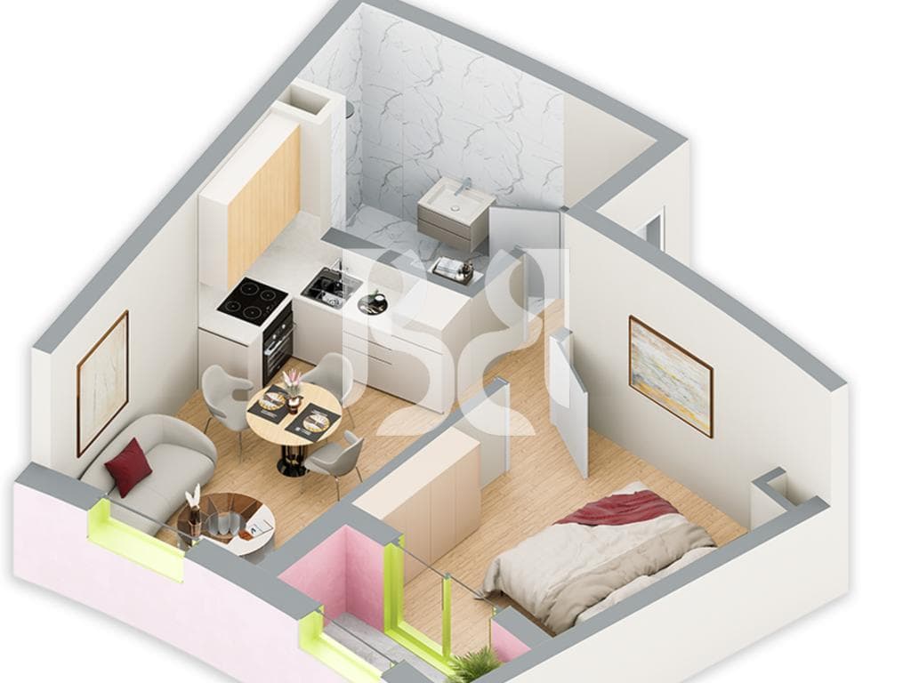 SHITET APARTAMENT 1+1 NE REZIDENCA BALLADA LIQENI I FARKES 2