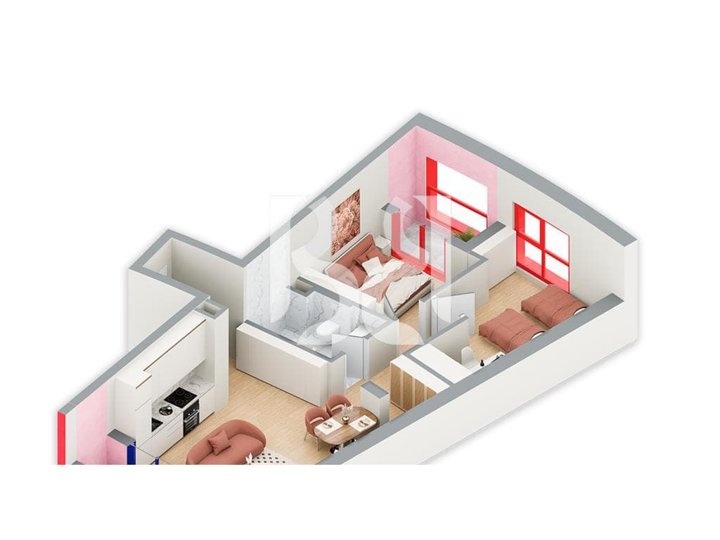 SHITET ME KREDI DERI NE 80% APARTAMENT 2+1 NE REZIDENCA BALLADA LIQENI I FARKES 3