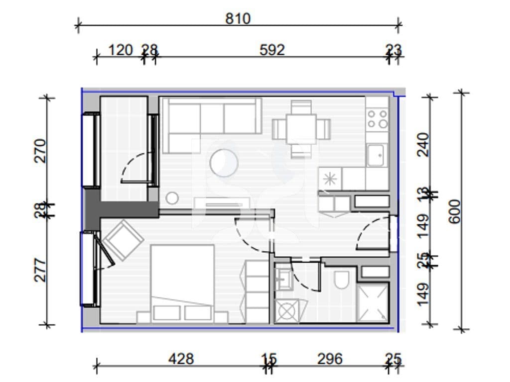 APARTAMENT 1+1 PER SHITJE NE NAYA RESIDENCE 3