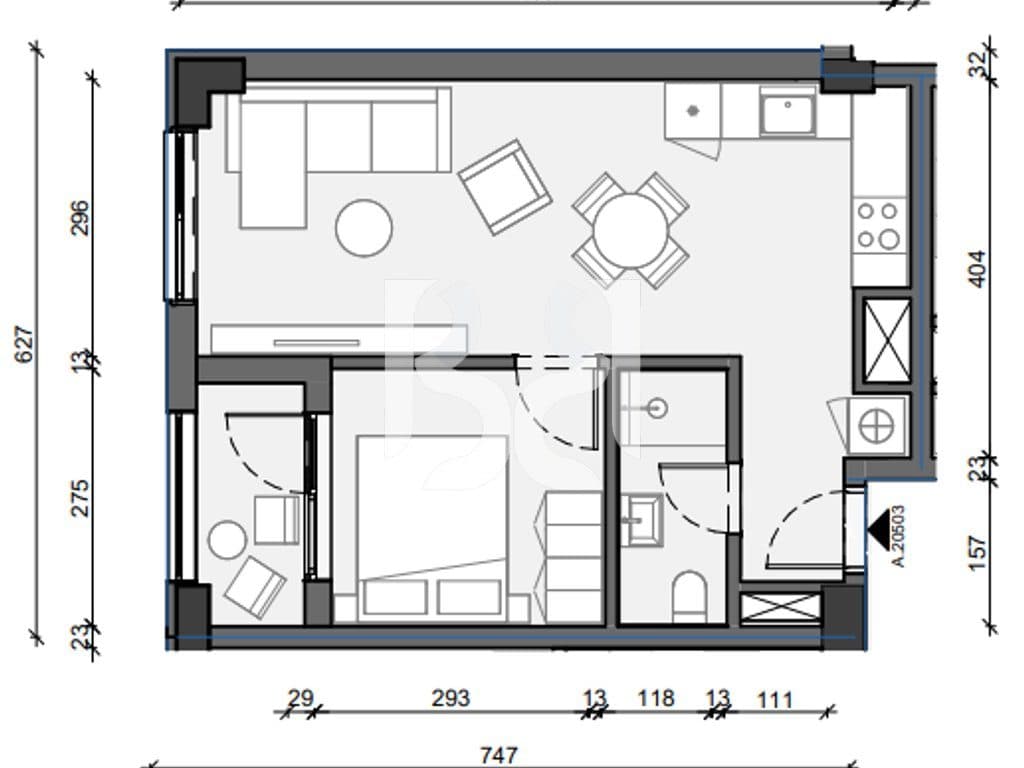APARTAMENT 1+1 PER SHITJE NE PASKONE RESIDENCE 4
