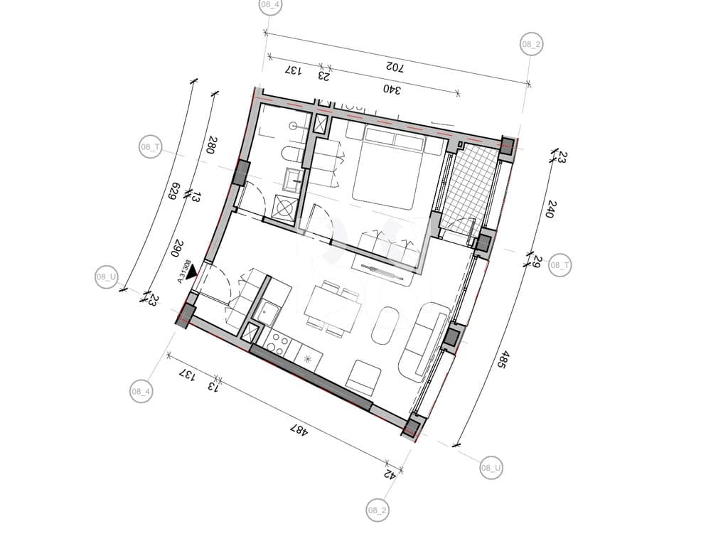 SHITET APARTAMENT 1+1 NE REZIDENCA BALLADA LIQENI I FARKES 2