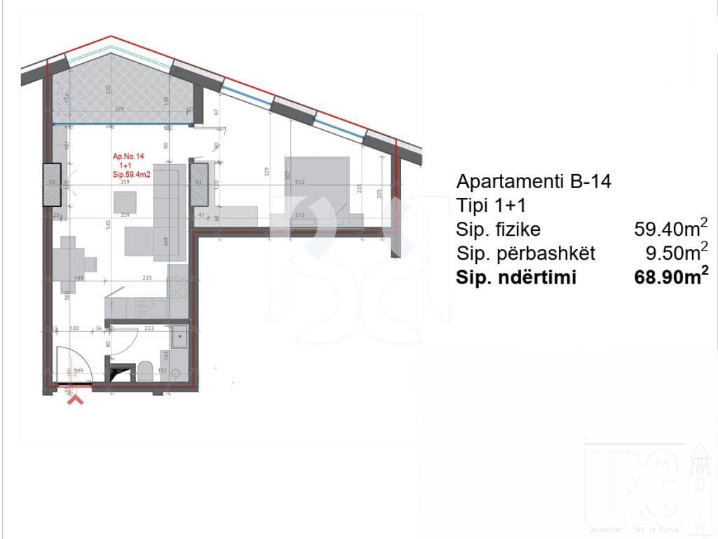 APARTAMENT 1+1 PER SHITJE TE FARMACIA 10, RRUGA E DIBRES 3
