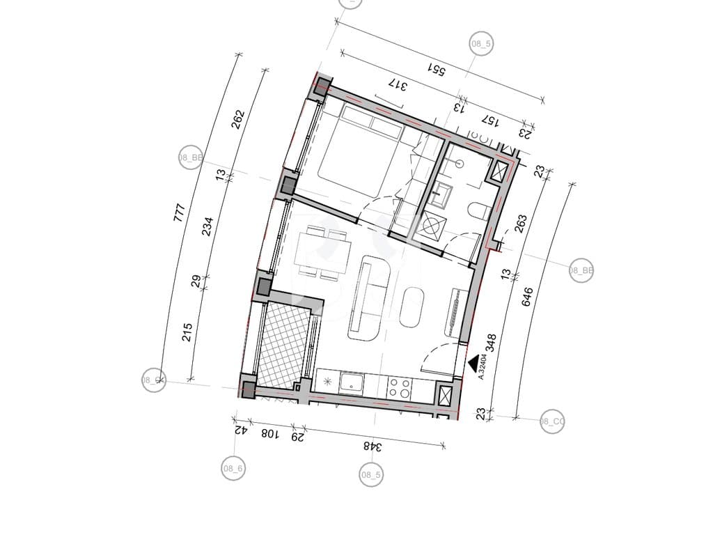 SHITET APARTAMENT 1+1 NE REZIDENCA BALLADA LIQENI I FARKES 2