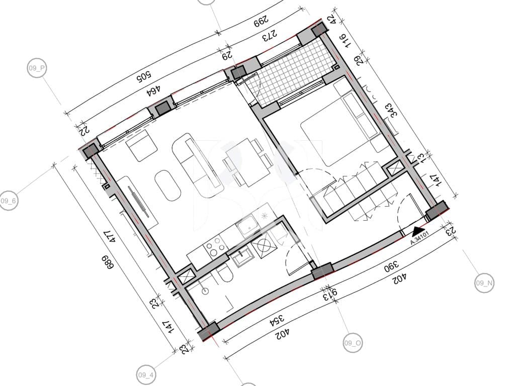 SHITET APARTAMENT 1+1 NE REZIDENCA BALLADA LIQENI I FARKES 3