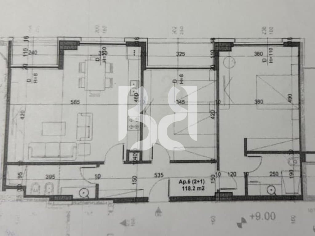 APARTAMENT 2+1+2 NE SHITJE TEK BULEVARDI I RI 4
