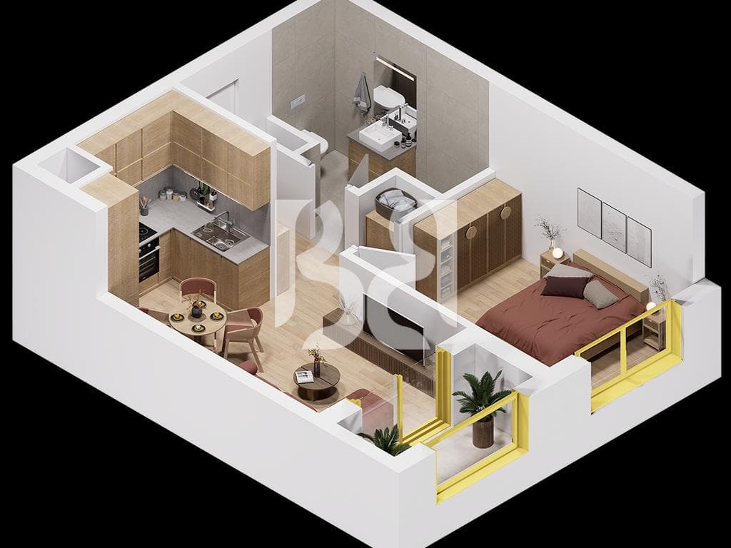 SHITET APARTAMENT 1+1, PASKONE RESIDENCE