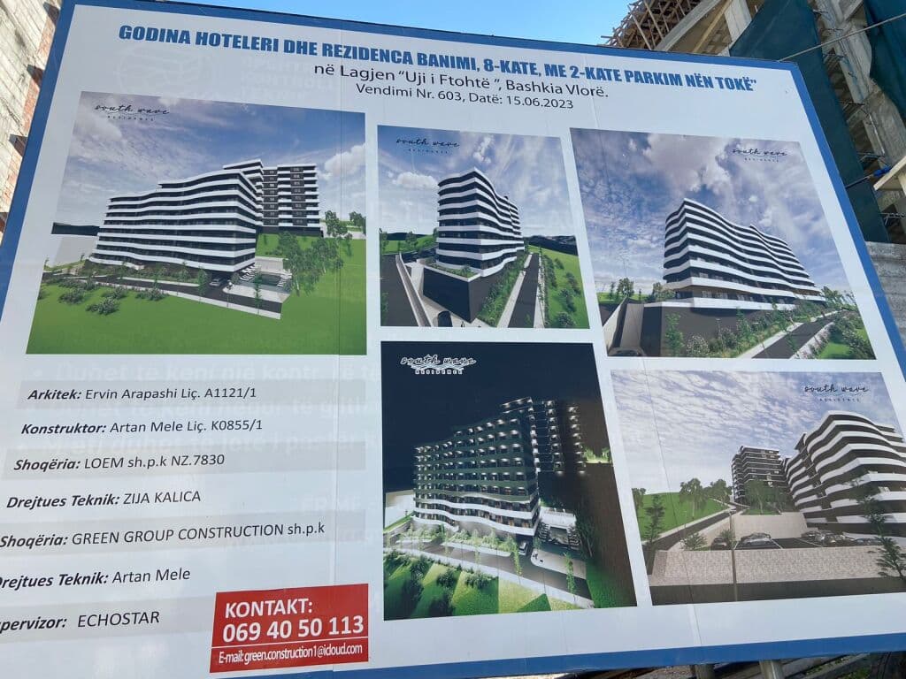 Shesim Apartament 2+1+2 prane Marina Bay-t ne Vlore me pamje nga DETI JON. 4