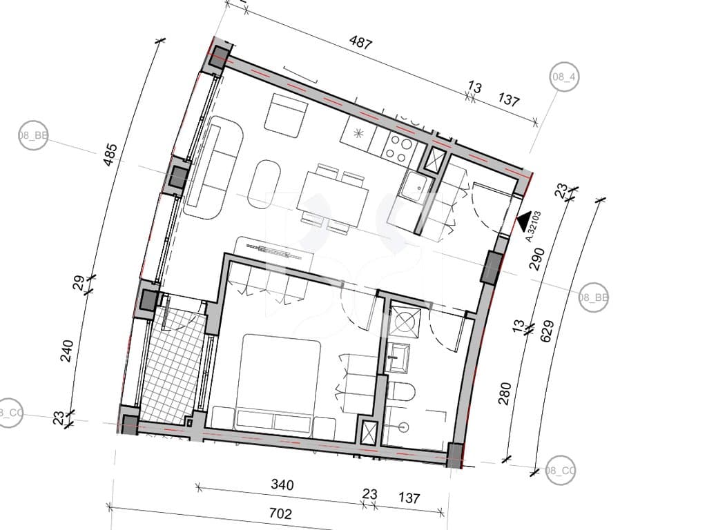 SHITET APARTAMENT 1+1 NE REZIDENCA BALLADA LIQENI I FARKES 3