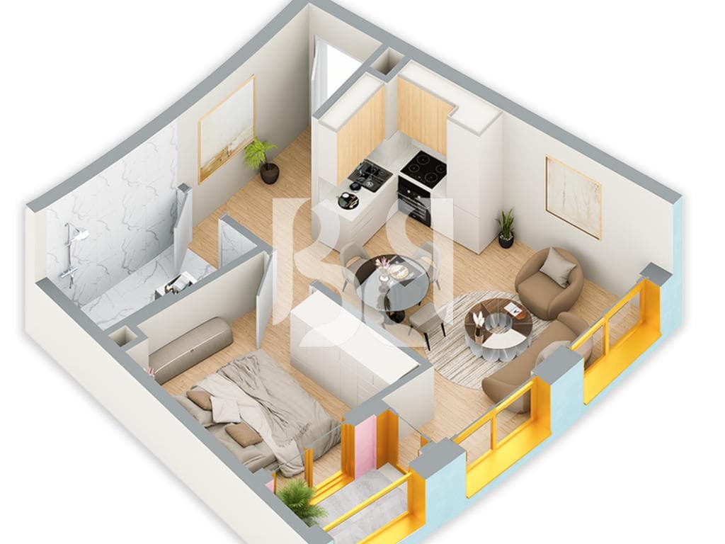 SHITET APARTAMENT 1+1 NE REZIDENCA BALLADA LIQENI I FARKES 3