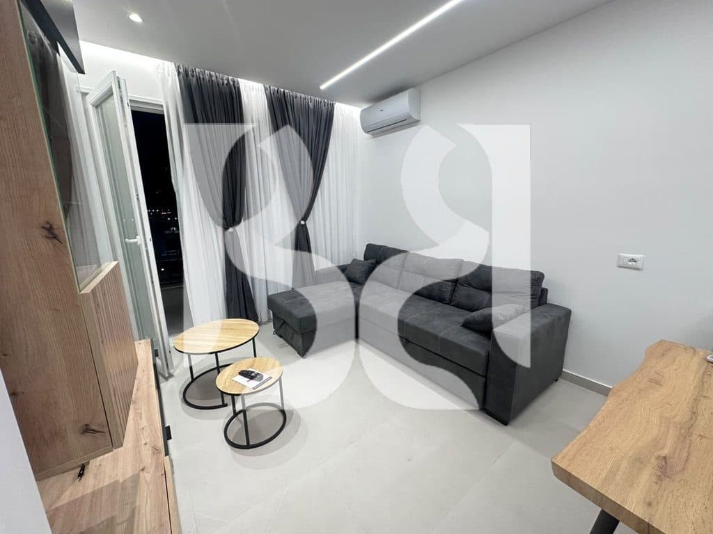 Apartament 1+1 me Qira ne Univers City | Kati 6 | Me Post Parkimi | 50,000 Leke/Muaj