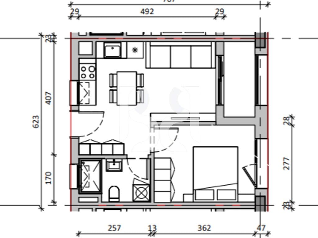 SHITET APARTAMENT 1+1 ME KREDI DERI NE 80% NE REZIDENCA NOKIA 99.000€ 2