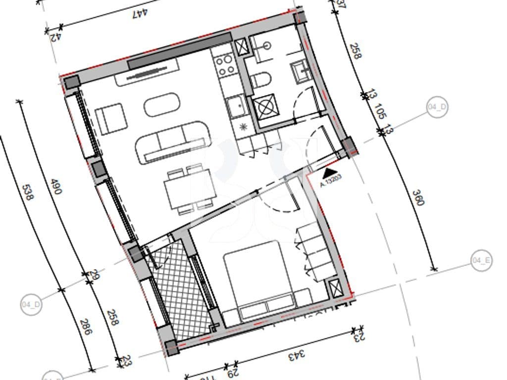 SHITET APARTAMENT 1+1 NE REZIDENCA BALLADA LIQENI I FARKES ME KREDI DERI NE 80% 2