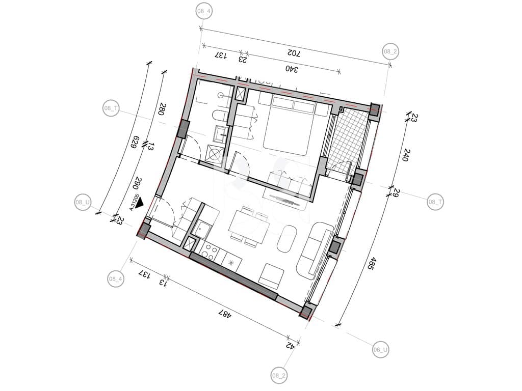 SHITET APARTAMENT 1+1 NE REZIDENCA BALLADA LIQENI I FARKES 3