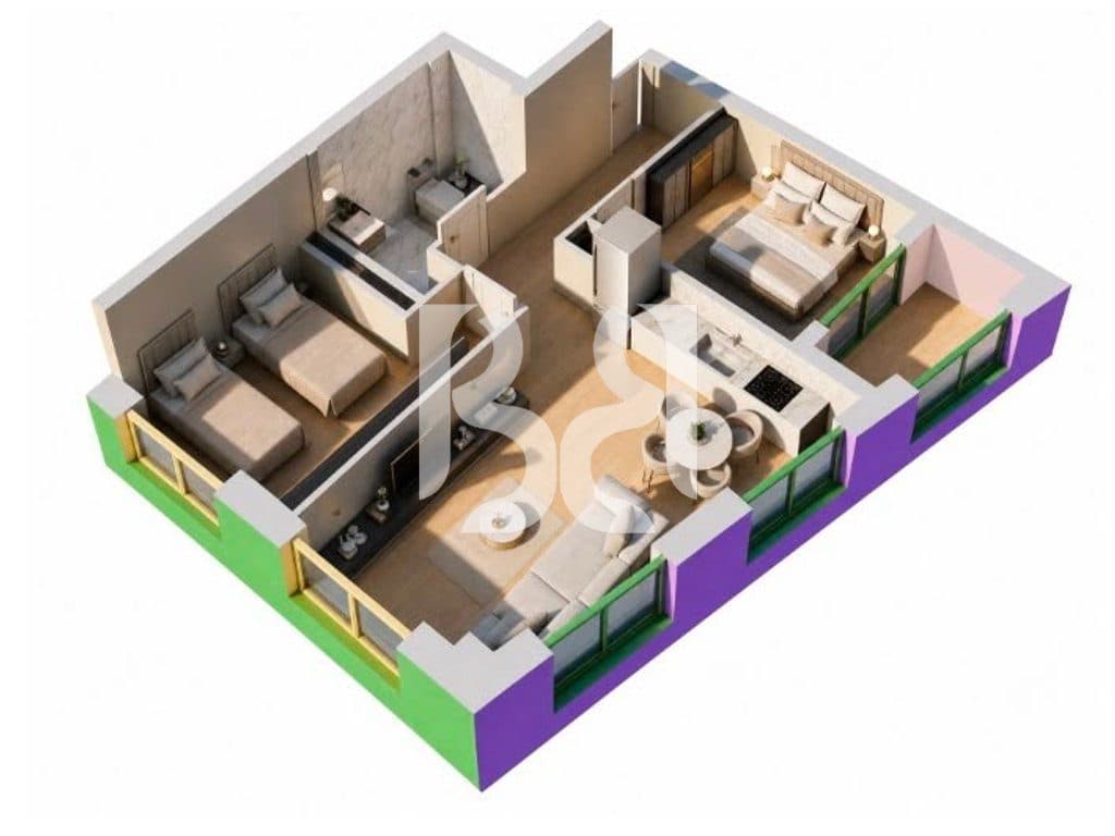 Shitet Apartament 2+1 në Naya Residence | 79.4 m² | Kati 9 | Orientim Jug-Lindje 3