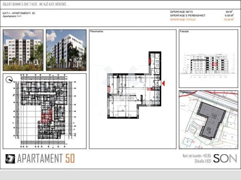 SHITET APARTAMENT 1+1 NE PASKUQAN*