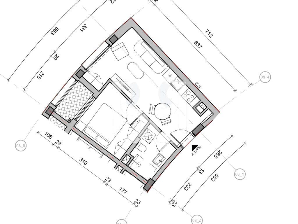 SHITET APARTAMENT 1+1 NE REZIDENCA BALLADA LIQENI I FARKES 2