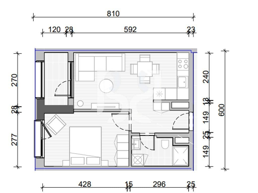 APARTAMENT 1+1 PER SHITJE NE NAYA RESIDENCE 4