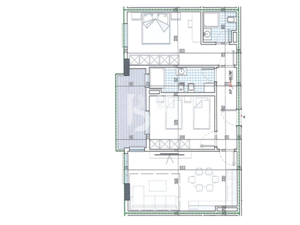 APARTAMENT 2+1, NE SHITJE, PASKUQAN* 2