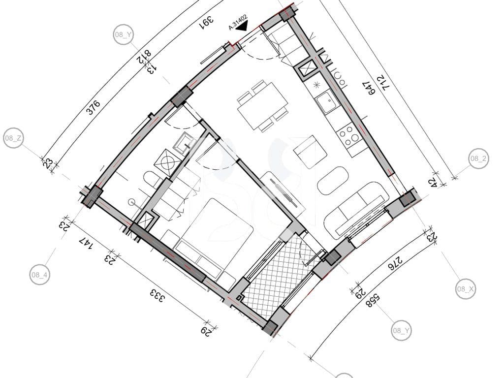 SHITET APARTAMENT 1+1 NE REZIDENCA BALLADA LIQENI I FARKES 2
