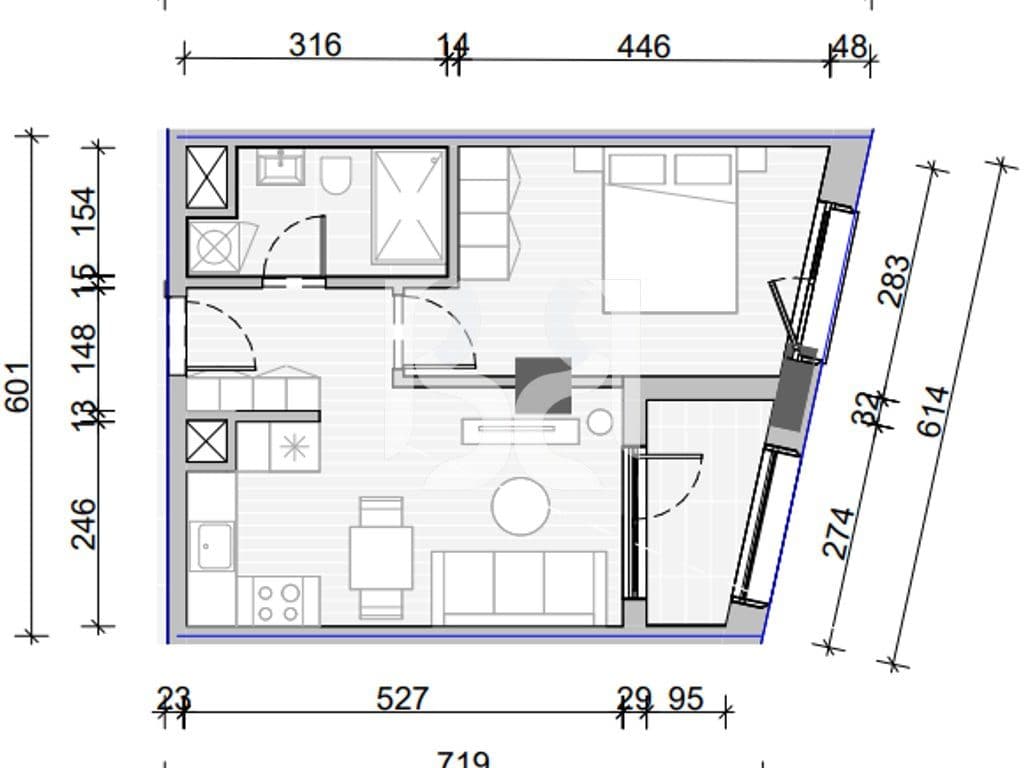 APARTAMENT 1+1 PER SHITJE, NAYA RESIDENCE 3